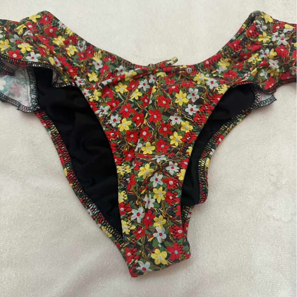 New! Montce Sienna Floral Kelly Bikini Bottoms Size Small 51672 - Picture 8 of 11